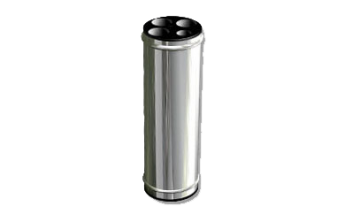 Coletor Cilíndrico para Copos Descartáveis em Aço Inox (Água e Café - Somente Água)