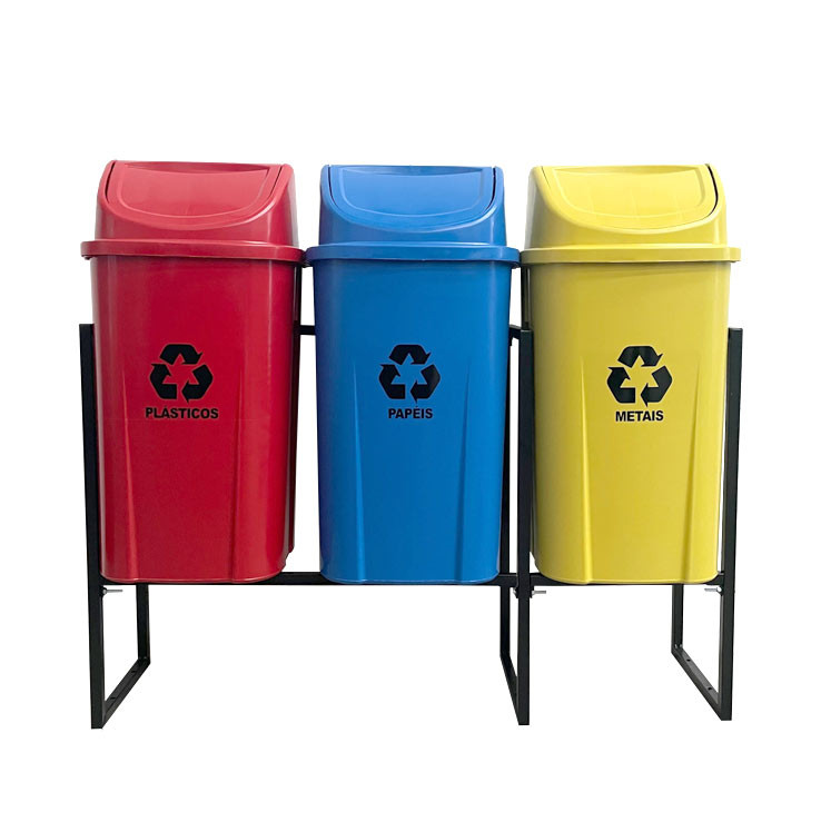 lixeiras-coleta-seletivas-60-litros-c3 Conjuntos 3 Lixeiras Seletivas 60 Litros
