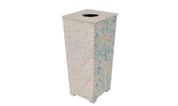 w132_0 Lixeira Coletora Ecológica com Tampa de Topo