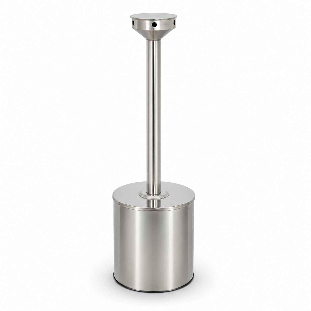 Coletor de Cigarros em Aço Inox com Sistema Magnético de Abertura SP-01 Coletor de Cigarros em Aço Inox com Sistema Magnético de Abertura