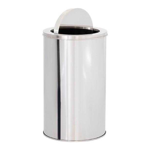 Lixeira de aço inox com aro Basculante Lixeira de aço inox com aro Basculante