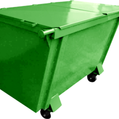 Container em Chapa de Aço e Tampa Bipartida