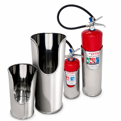 Porta Extintor em Aço Inox